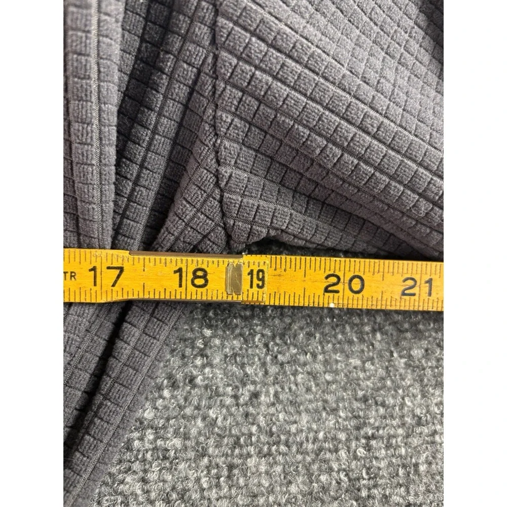 David Archy L Mens Long Robe Pockets Dark Gray Fleece Waffle Bathrobe Belt